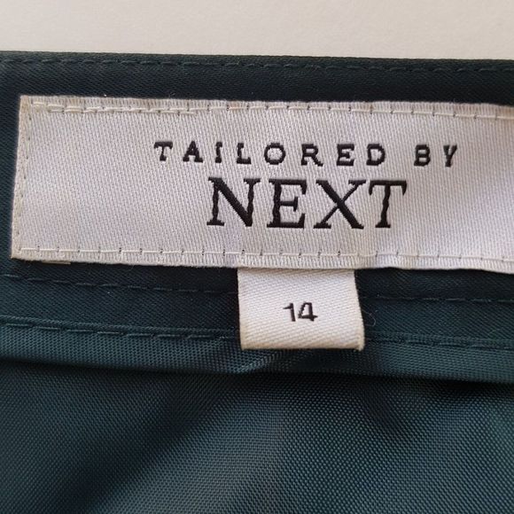 NEXT Tailored By. 🌻NWOT🌻 STUNNING Teal Embroidered SKIRT *UK Size 14 /Medium - Picture 8 of 14